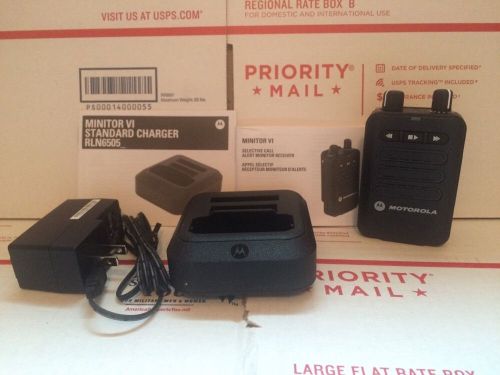 Motorola vhf minitor vi * stored voice pager * 143-174 mhz * (a03jac8ja1an) fire for sale