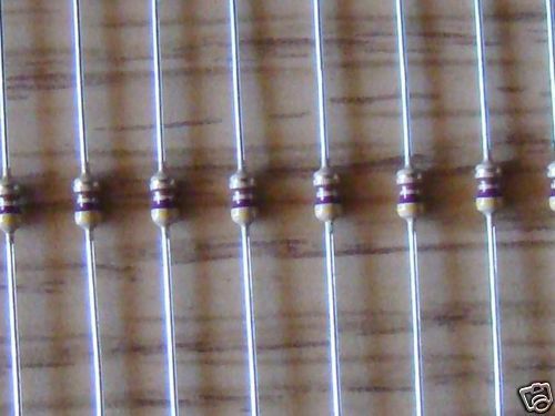 25 pcs 47k ohm 5% 1/8W carbon film resistors.