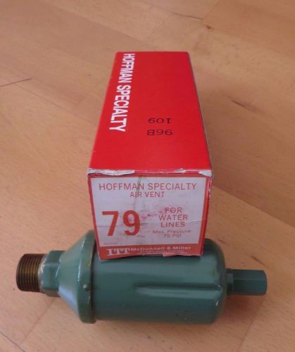 Hoffman Specialty ITT No. 79 Steam Unit Heater Vent, New old stock