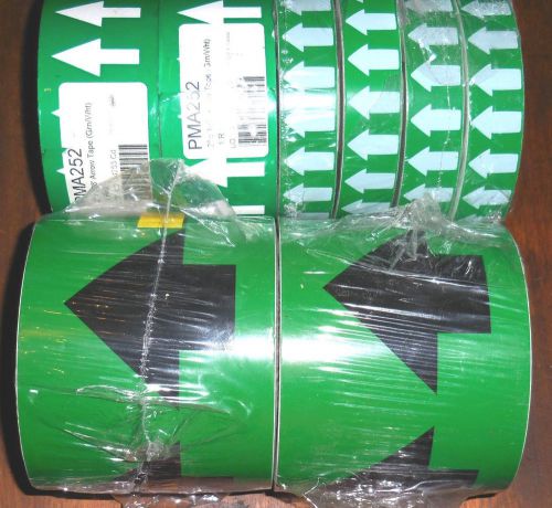 Direction Arrow Tape Green - Lot of 8 Rolls - Assorted Widths -Free US Shipping