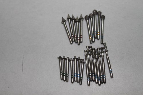 Lot of 25  premier two striper dental burs for veneer and occlusion preparations