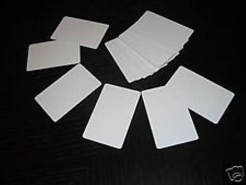 50 PVC Cards - CR80 .30 Mil - ID Printer - Blank White, Credit Card size