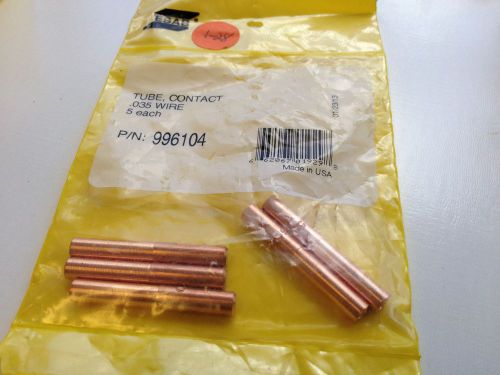New ( pac of 5) american torch tip.o35 contact tube for use with esab for sale