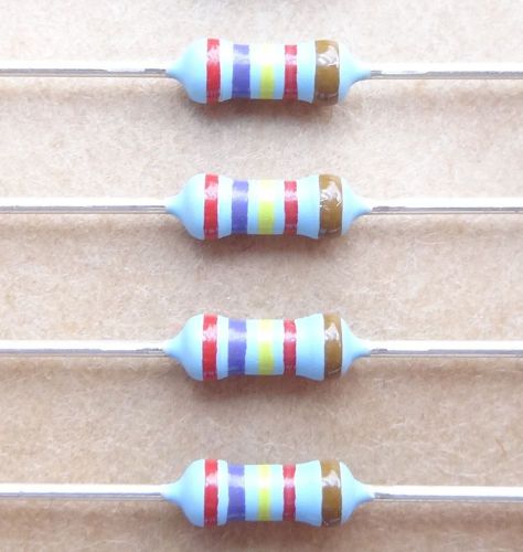 15 pcs 27.4k (27k4) ohm 3/5W (0.6W)  1% Metal Film Resistors by Vishay