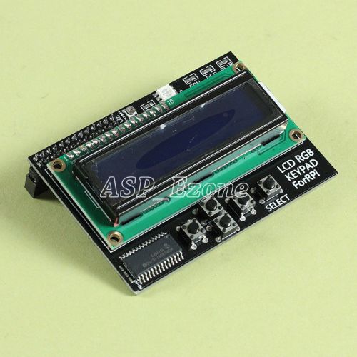 I2C IIC 16x2 RGB LCD Display Shield 1602  Blue Screen For Raspberry Pi B+/B New