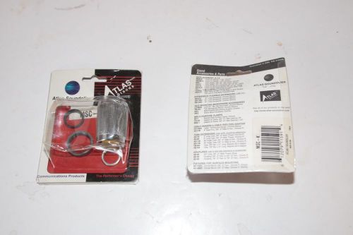 Pair of atlas msc-k, repair kit 7/8in clutch/lk ring chrome microphone repair for sale