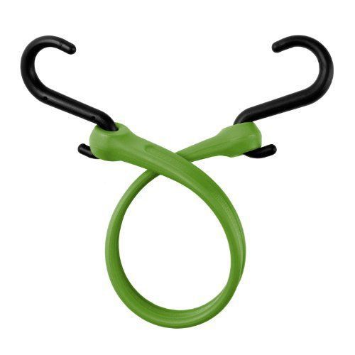 New the perfect bungee 13-inch easy stretch strap with nylon s-hooks  jd green for sale