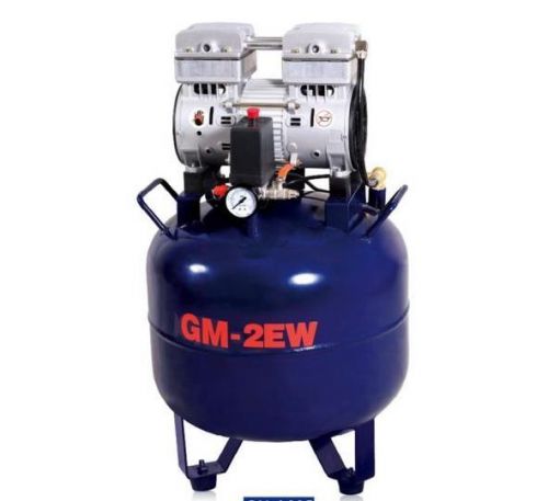 Brand New One Driving Two 32L Noiseless Oilless Dental Air Compressor
