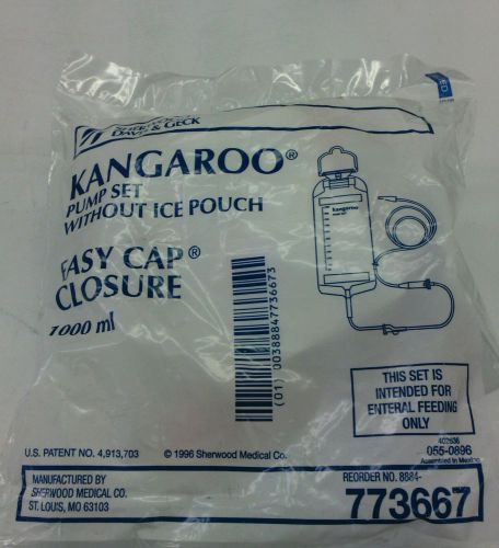Kangaroo feeding pump set without ice pouch enteral8884-773667 package of 6  nib for sale