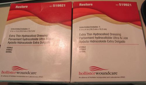 NIB Restore Extra Thin Hydrocolloid Sterile 4x4&#034; Wound Dressing 4 Boxes 20 Pads