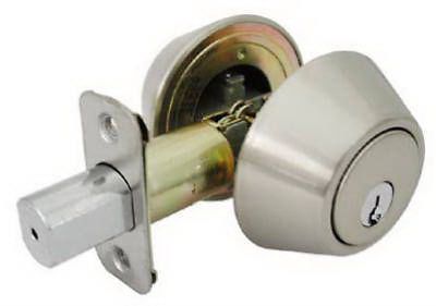 Taiwan fu hsing industrial co satin nickel double-cylinder deadbolt for sale