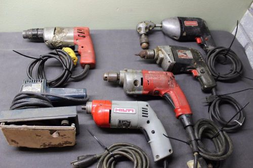 Mixed Lot of 5 Drills &amp; 1 Sander Various Brands