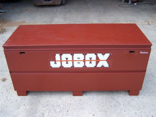 Jobox 655990 r4 on-site steel storage chest / gang box 60&#034; x 24&#034; x 27-1/2&#034; nice for sale