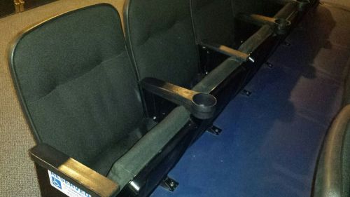 Lot of 400 Theater Seating Auditorium chairs Movie cinema used seats Black NICE!