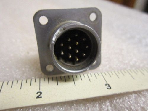 Amphenol  165-11, 12 pin Male Bulkhead Connector, used