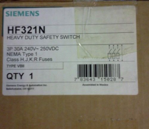 SIEMENS HF321N 30AMPS 240VAC  3 POLE