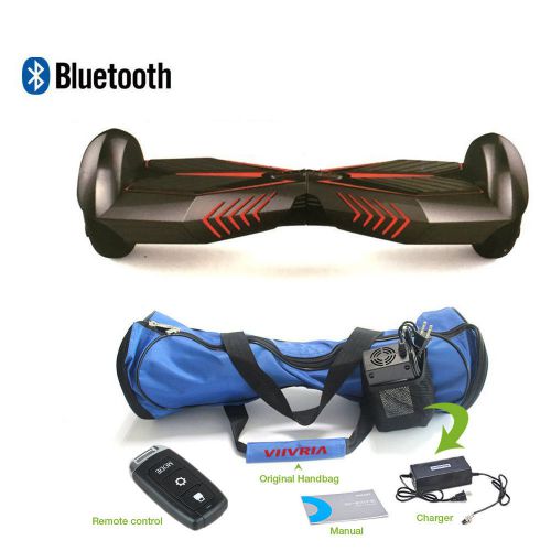 Black 2 Wheels Self Balancing Scooters &amp;Bluetooth Speaker&amp;LED Light&amp;Control &amp;Bag