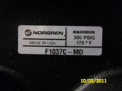 Norgen F1037C MD Hydraulic Control Valve NEW