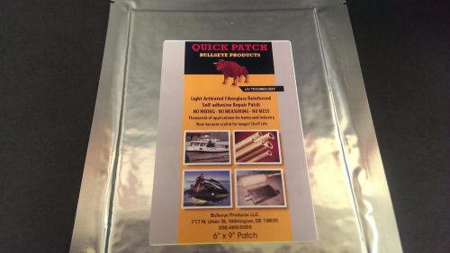 Bullseye Products Quick Patch UV Light Activated Repair Patch 6&#034;X 9&#034;
