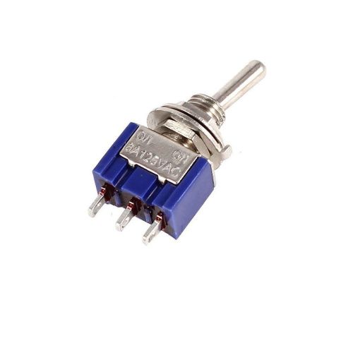5pcs mini 6a 125vac spdt mts-102 3 pin 2 position on-on toggle switches practic for sale