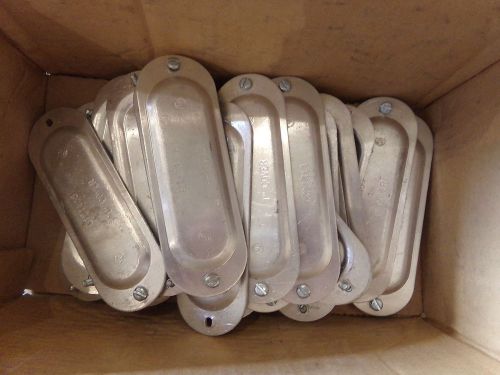 COOPER / CROUSE-HINDS 1&#034; CONDUIT BODY COVER (QTY: 22) ALUMINUM COVER 350 - NEW