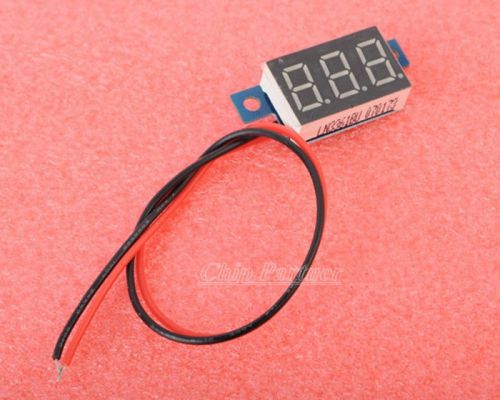 1 slim digital voltmeter 3.3v -17v blue led lithium battery vehicles panel meter for sale