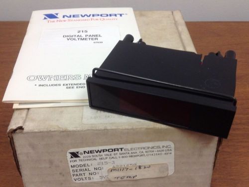Newport Electronics - Model #215-3 - Digital Panel Voltmeter - NEW