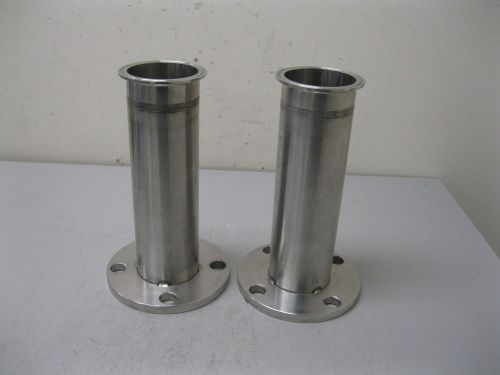 Lot (2) 2&#034; 150# Flange x 3&#034; Tri-Clamp Adapter H2 (1907)