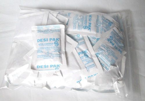 40 Qty  Desi-Pak Clay Desiccant, 3&#034;x4&#034;, 30 gram, 1 Unit Absorbtion