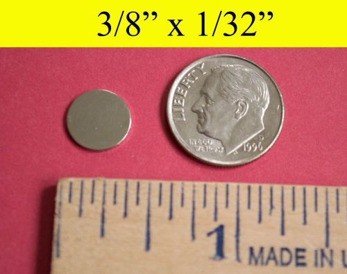 200 Neodymium Rare Earth Magnets 3/8&#034;x1/32&#034;, Great for Crafts too
