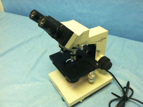 ACCU-SCOPE Halogen Table top surgical lab microscope w/ 2 Objective lens