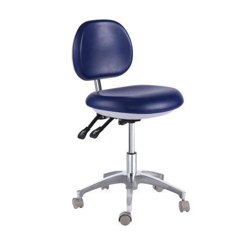 New Medical Dental Mobile Chair Doctor&#039;s Stools with Backrest PU Leather QY500