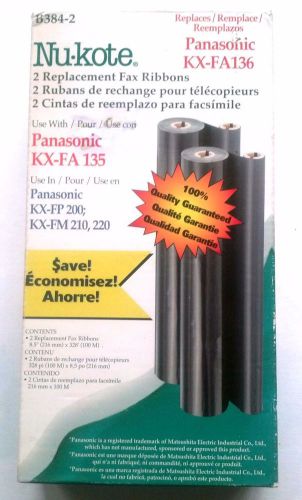 Panasonic KX-FA135  by Nu.kote Fax Machine  Ribbons NEWMade in USA