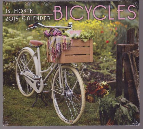 Mini Wall 16 Month Bicycles Calendar Bike Riding, Bicycling, Bike, New Sealed