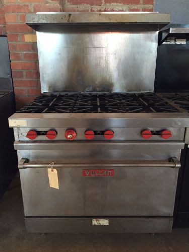 Vulcan vg36 36&#034; 6 burner range, one oven, natural gas for sale