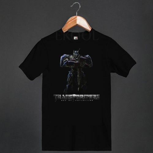 Transformers Age of Extinction optimus Prime Logo Black T-Shirt