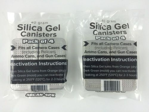 40 Gram Silica Gel Desiccant Canisters (8 pack)