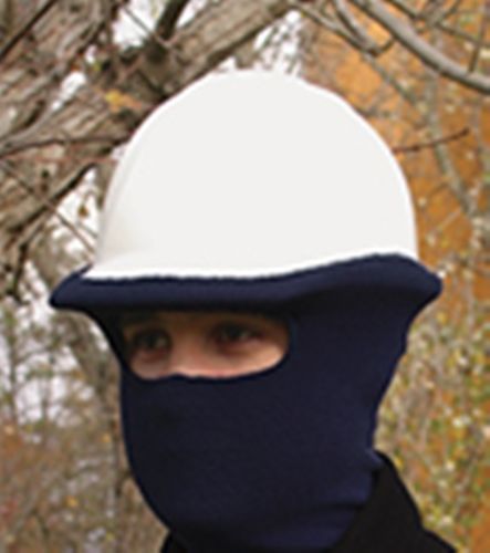 Winter hard hat face mask - navy blue 100% polyester knitted by erb 19558 for sale