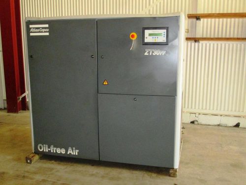 Atlas copco zt-30ff oil-free rotary tooth type air compressor - used - am12907 for sale