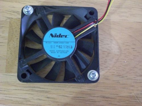 Konica Minolta C250,252.  Fan Assembly  Nidec #D06R-24SS1-04B, 6211N3. Small Fan