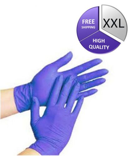 36000 Blue Nitrile Powder Free 2X-Large 3.5Mil Medical Exam Gloves (Half Pallet)