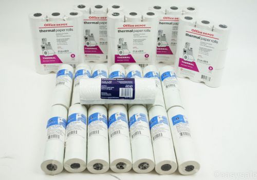Lot of Register / Calculator Thermal Paper Rolls Office Depot Perfection Sparco