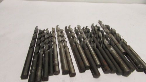 JOBBERS DRILLS MISC MIX .157 TO .216---20 PCS