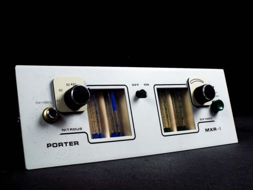 Porter MXR-1 Dental N2O Flowmeter for Nitrous Oxide Conscious Patient Sedation