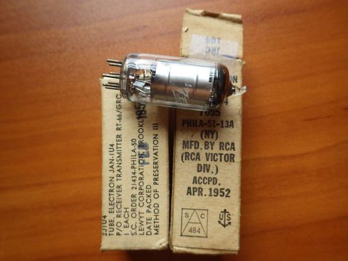 1U4 tubes, (2) tested good in a Hickok. Used in Zenith Transoceanic&#039;s