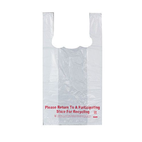 1/10 Plain White Bags, 8&#034; x 5&#034; x 15&#034;, 13 Mic, Package of 1,800