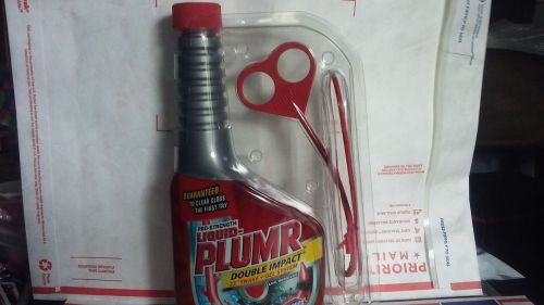 Liquid-Plumr Double Impact Liquid Drain Cleaner Snake And Gel System Dbl