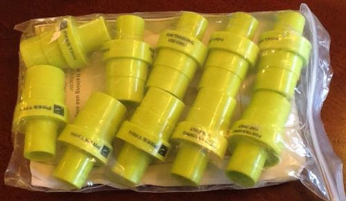 CPR TRAINING RESCUE MASK ADAPTERS PRESTAN ( MASK NOT INCLUDED) LOT OF 10