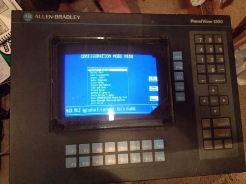 ALLEN BRADLEY 2711-KC1 SERIES F REV A PANELVIEW 1200 TERMINAL **WORKING PULL**