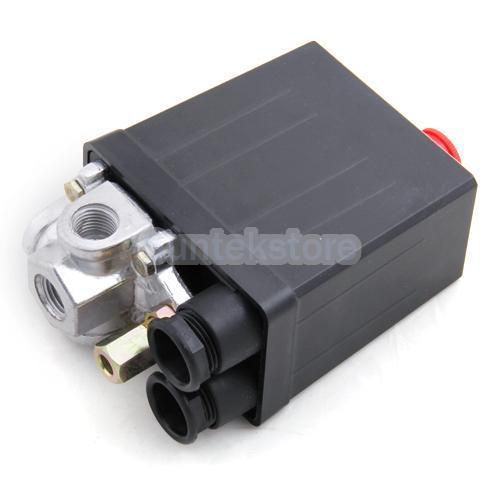 Black 240v 16a air compressor pressure switch control valve  on/off 90-120psi for sale